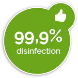 99,9% disinfection